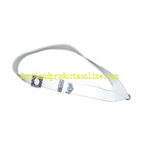 White PVC Drummers Cross Belt With Silver Buckles