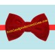 Classic Men's Red Velvet Bow Tie