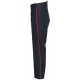 Blue Serge Wool Trouser Pant with Red Stripe