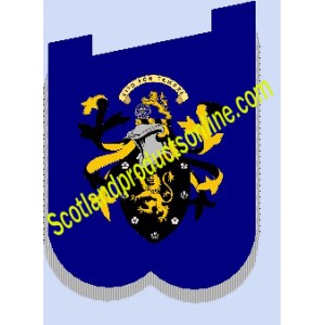 Pipe Banner With Crest Embroidery Badge