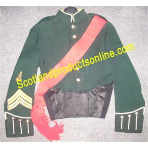 Green Highland Piper/Drummer Tunic Jacket