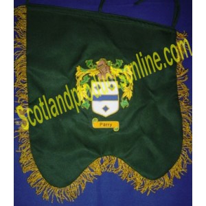 Bagpipe Banner ( Family Crest Badge )