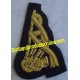 Band Pipe Arm Badge In Gold
