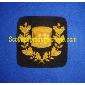Golden Drum Wreath Badge Patch