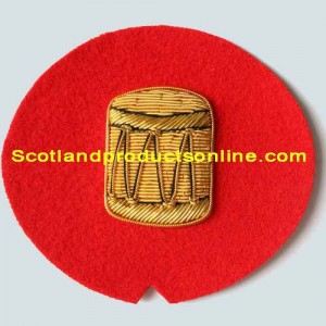Drum Gold On Red No.1 Badge